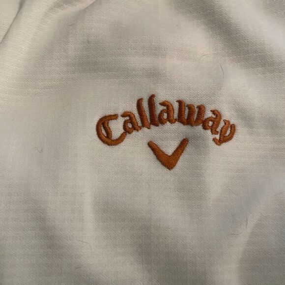 Callaway White Golf Weather Series Pullover 1/2 Zip Top Mens Size 2XL? - Picture 8 of 12